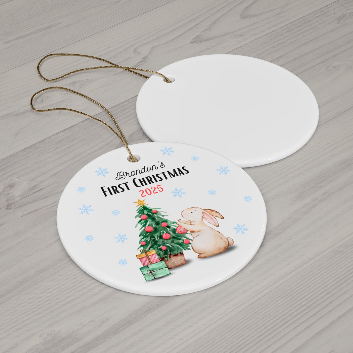 Personalized Christmas Ornament | Custom First Christmas Ornament | Personalized Tree Ornament 002