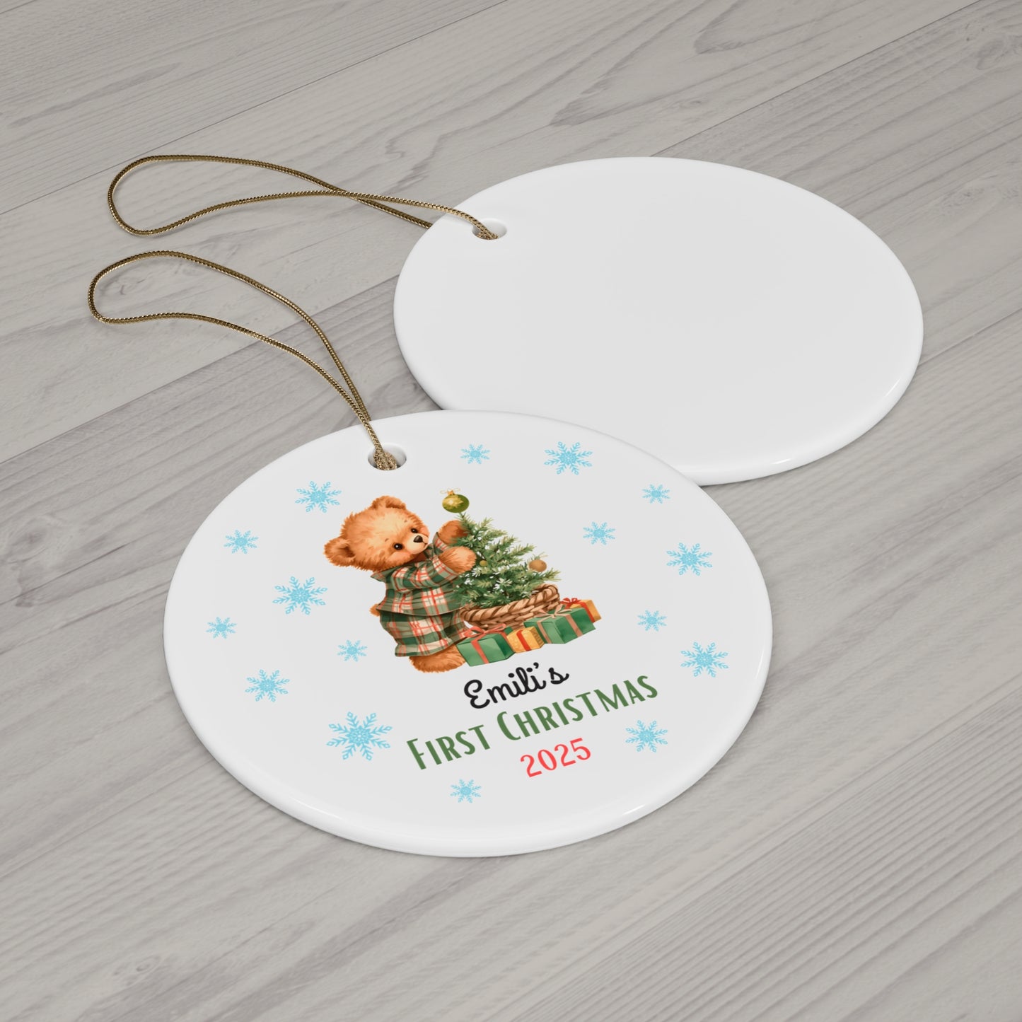 Personalized Christmas Ornament | Custom First Christmas Ornament | Personalized Tree Ornament 001