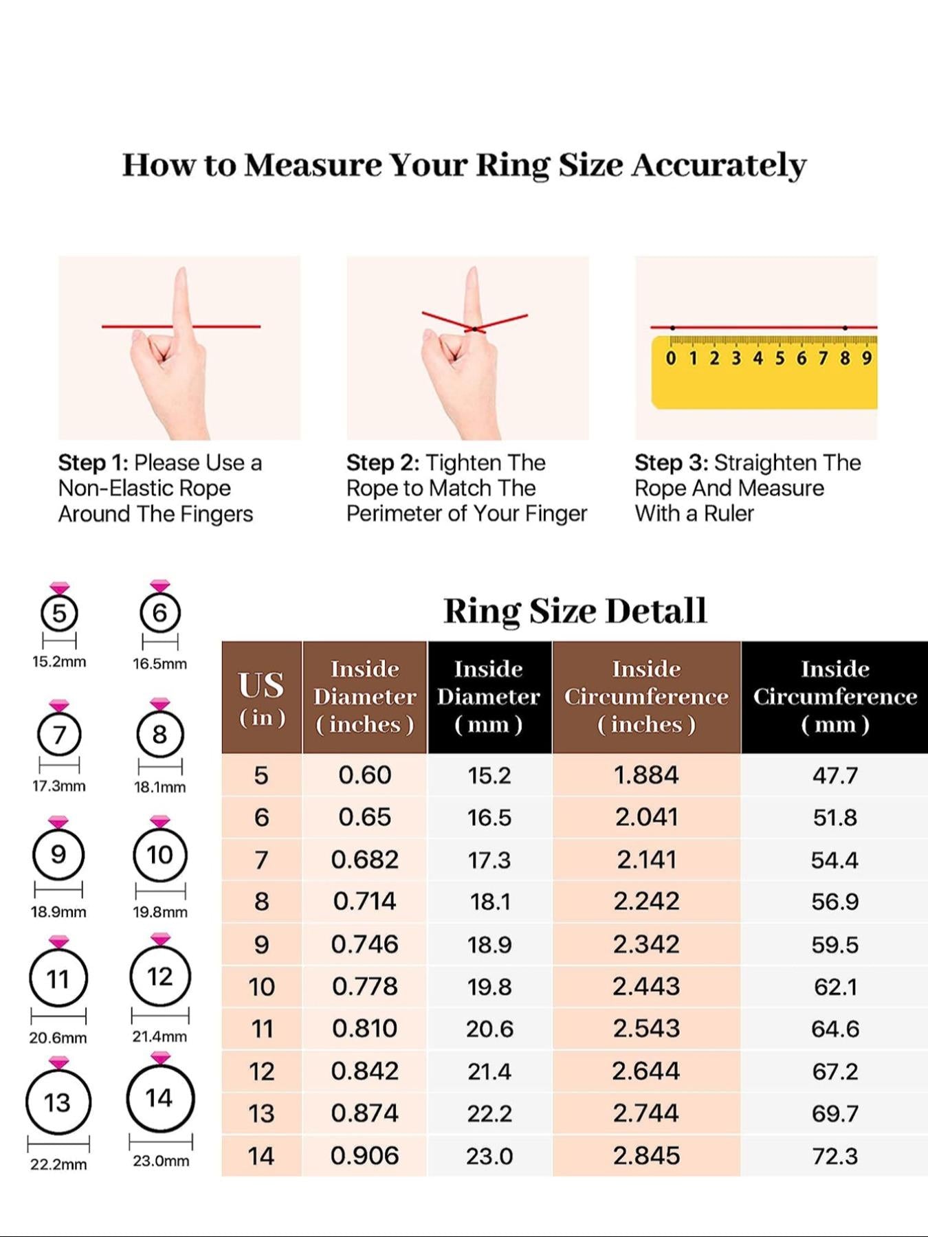 304 Stainless Steel Furnace Electroplated 18K Gold Zircon Eternity Ring