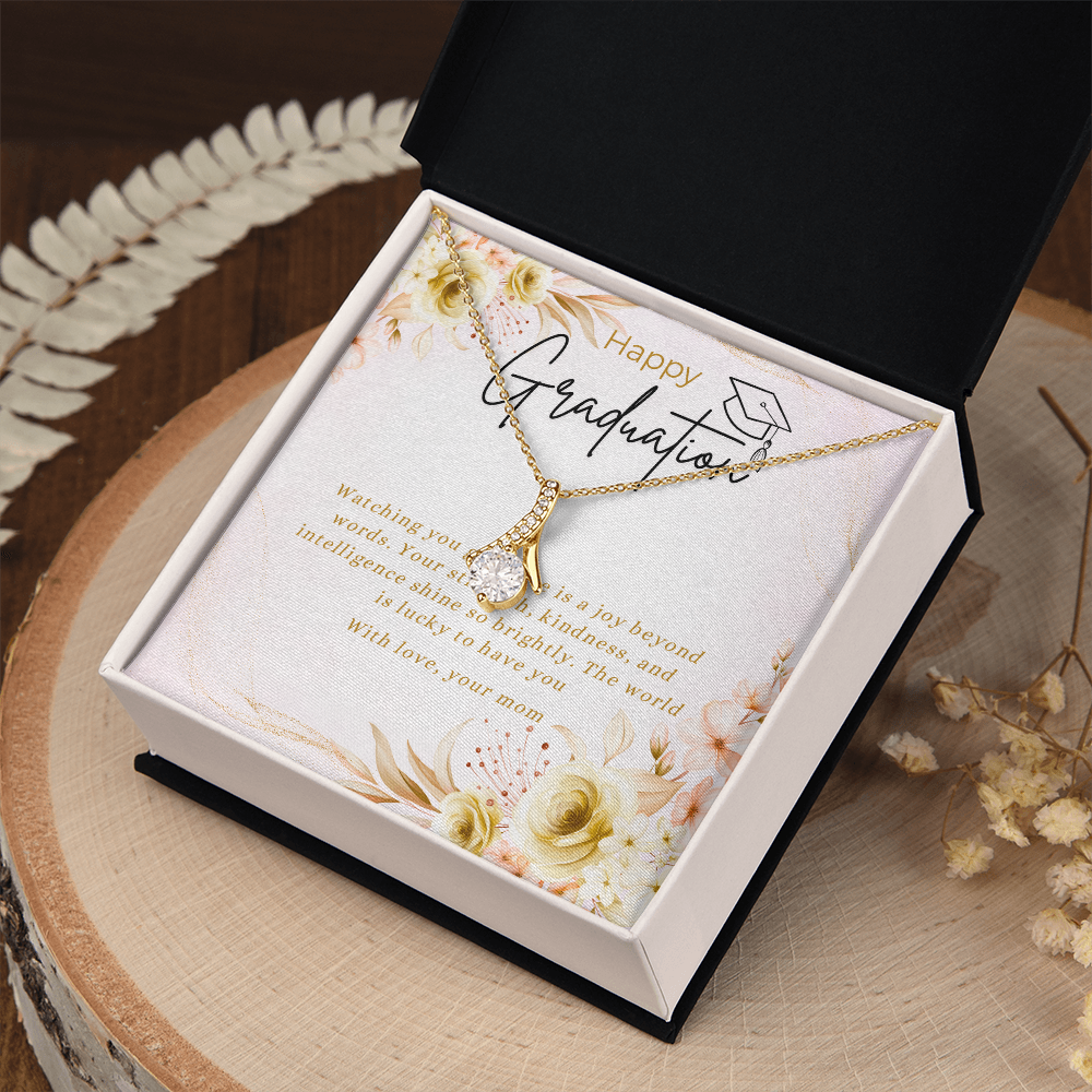 Necklace with Message Card - Meaningful Graduation Gift for Daughter from Mom, NAG01