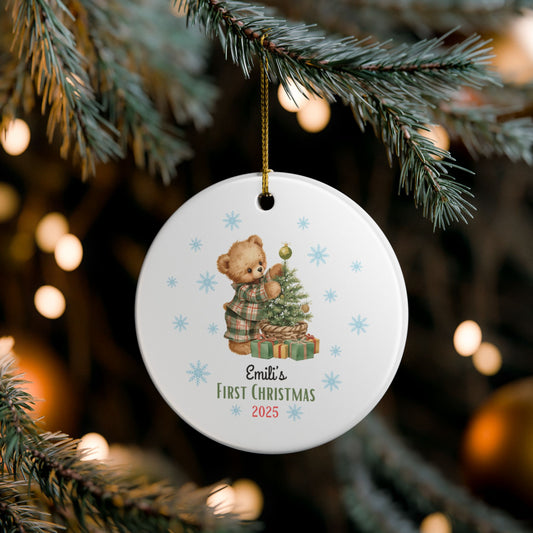 Personalized Christmas Ornament | Custom First Christmas Ornament | Personalized Tree Ornament 001
