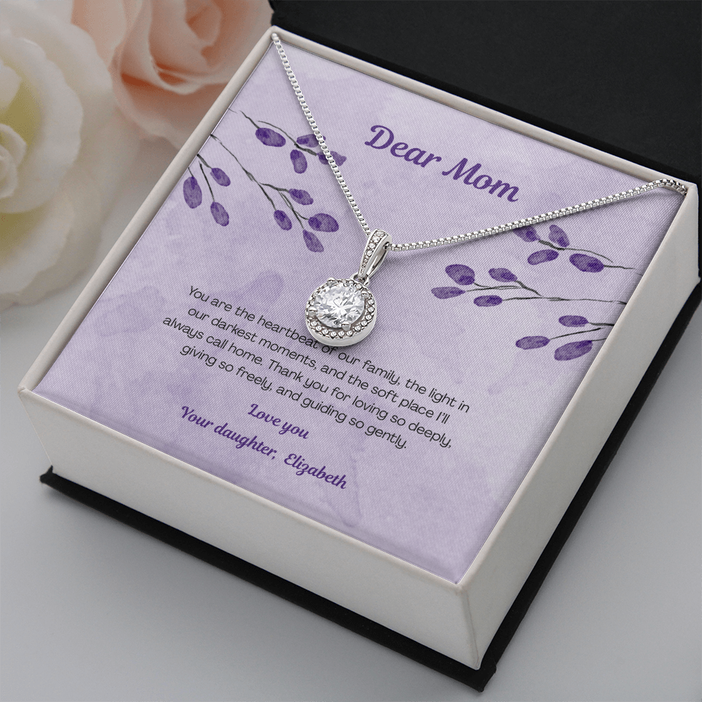 Beautiful pendant necklace in a gift box - meaningful gift for mom - EHNM01