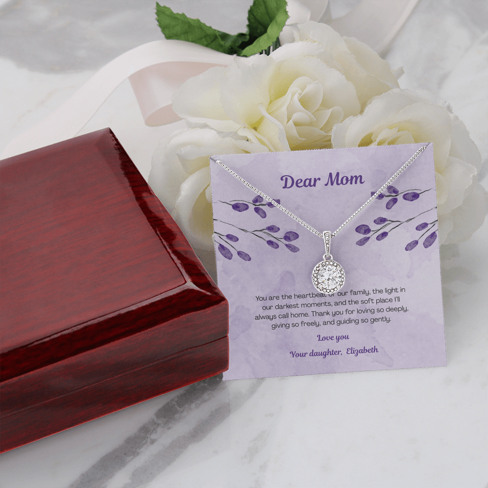 Beautiful pendant necklace in a gift box - meaningful gift for mom - EHNM01