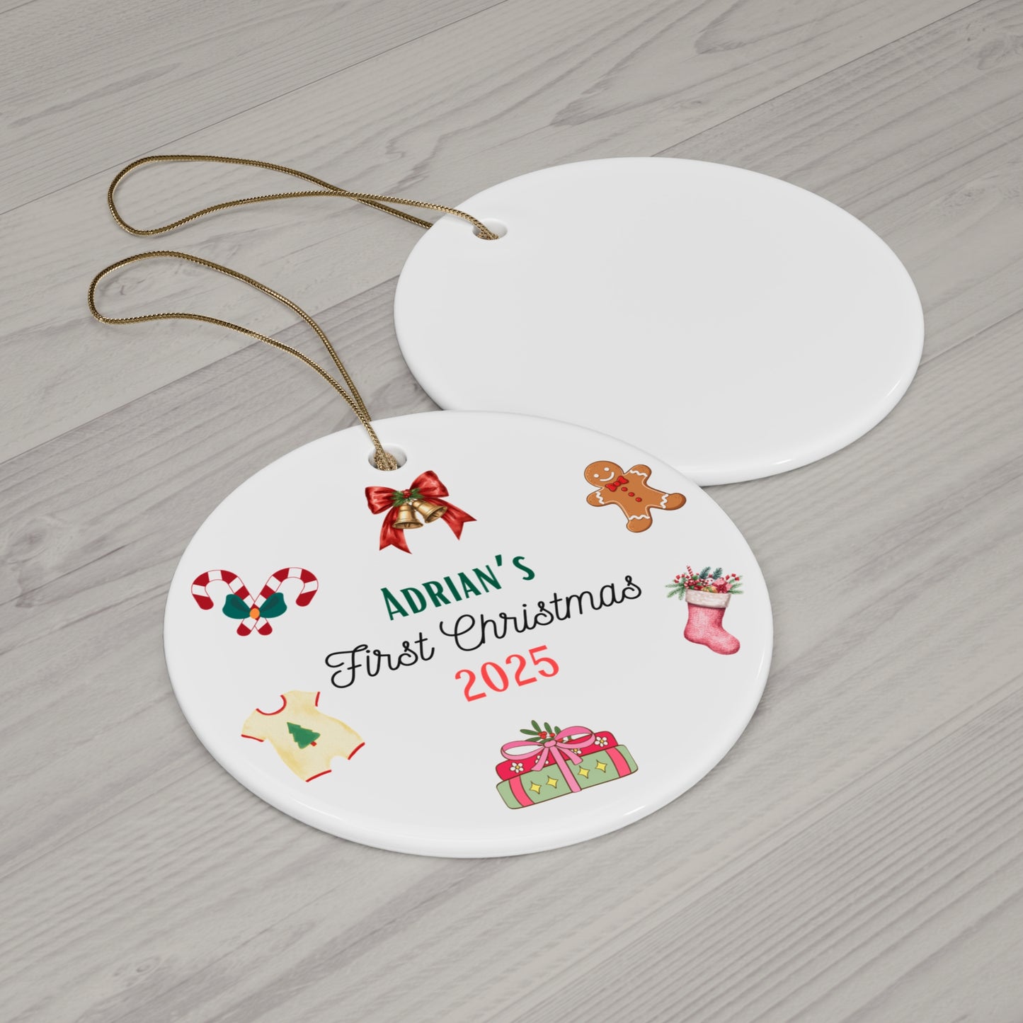 Personalized Christmas Ornament | Custom First Christmas Ornament | Personalized Tree Ornament 004