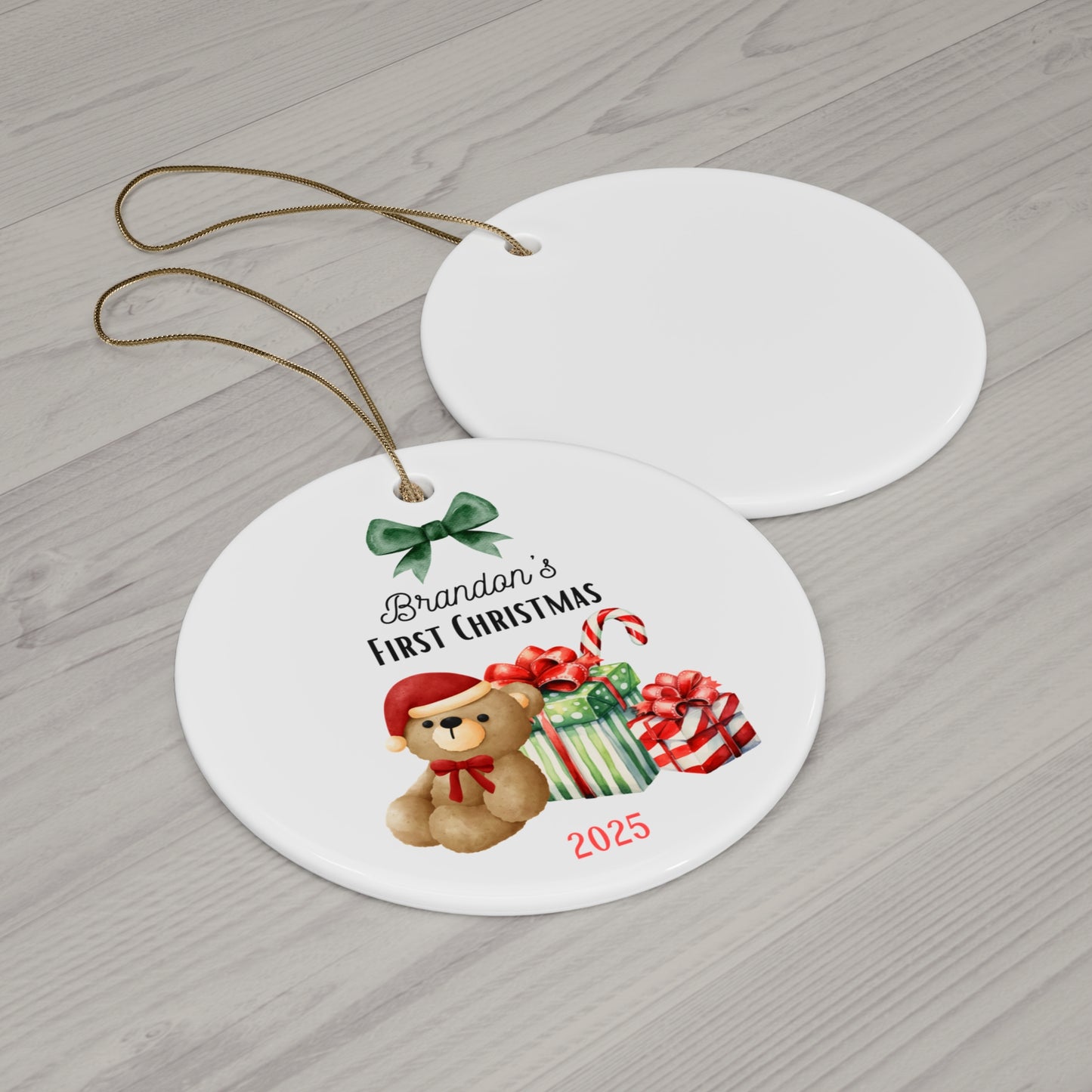 Personalized Christmas Ornament | Custom First Christmas Ornament | Personalized Tree Ornament 006