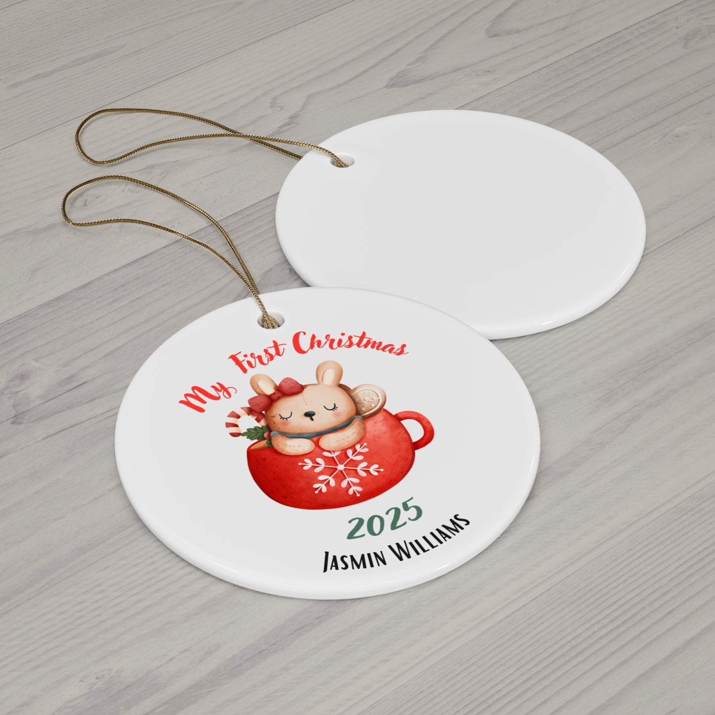 Personalized Christmas Ornament | Custom First Christmas Ornament | Personalized Tree Ornament 010