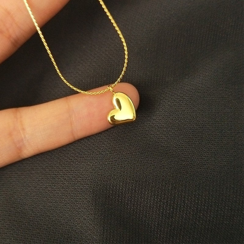Heart Pendant Necklace | 304 Stainless Steel 18K Gold Plated Necklace