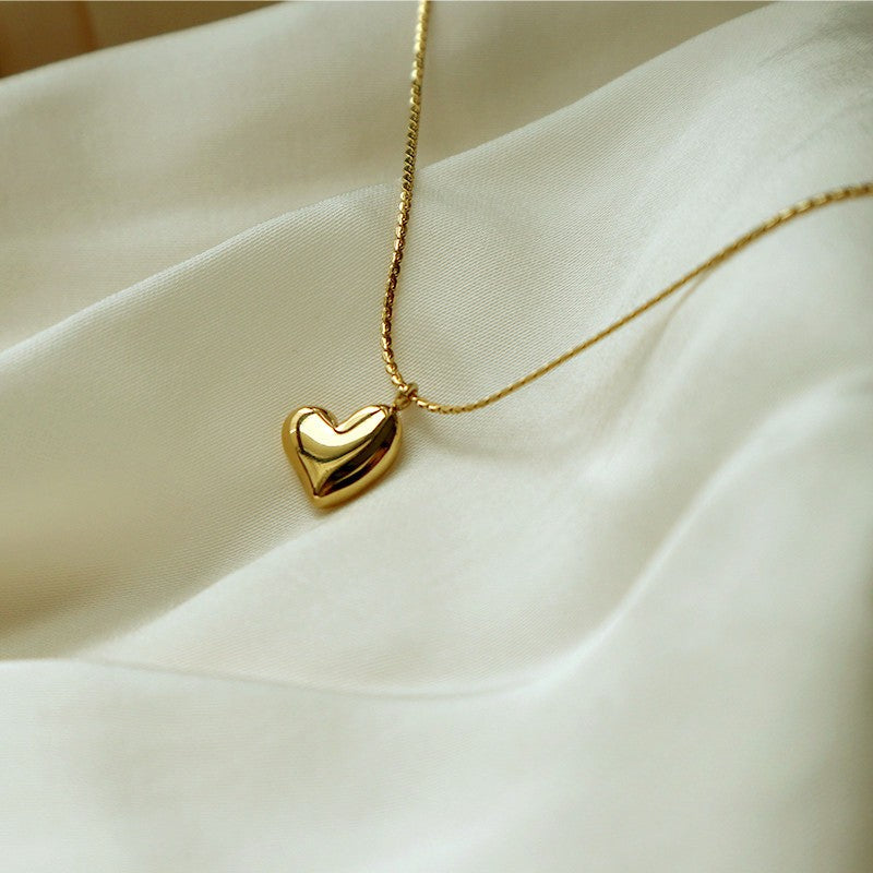 Heart Pendant Necklace | 304 Stainless Steel 18K Gold Plated Necklace