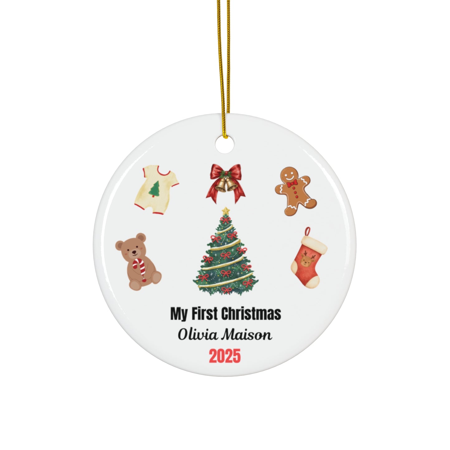 Personalized Christmas Ornament | Custom First Christmas Ornament | Personalized Tree Ornament 005