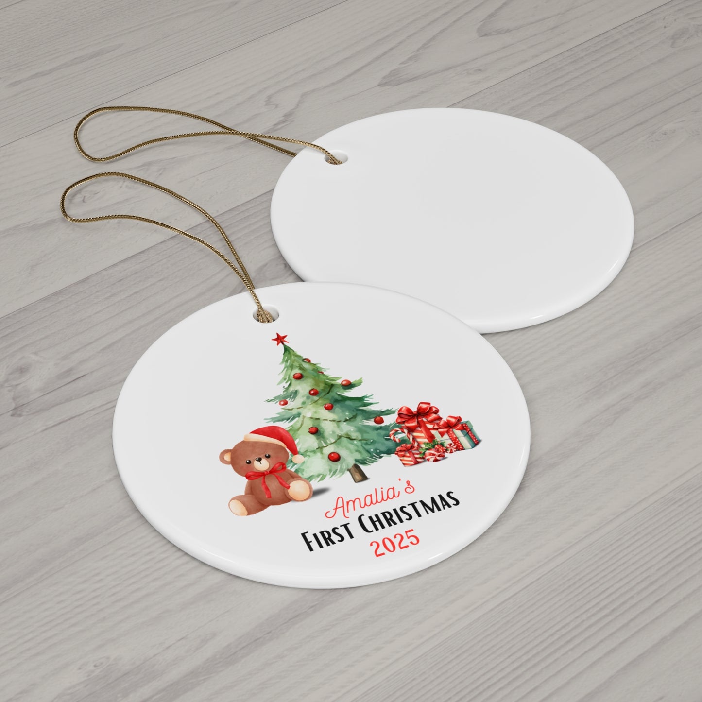 Personalized Christmas Ornament | Custom First Christmas Ornament | Personalized Tree Ornament 009