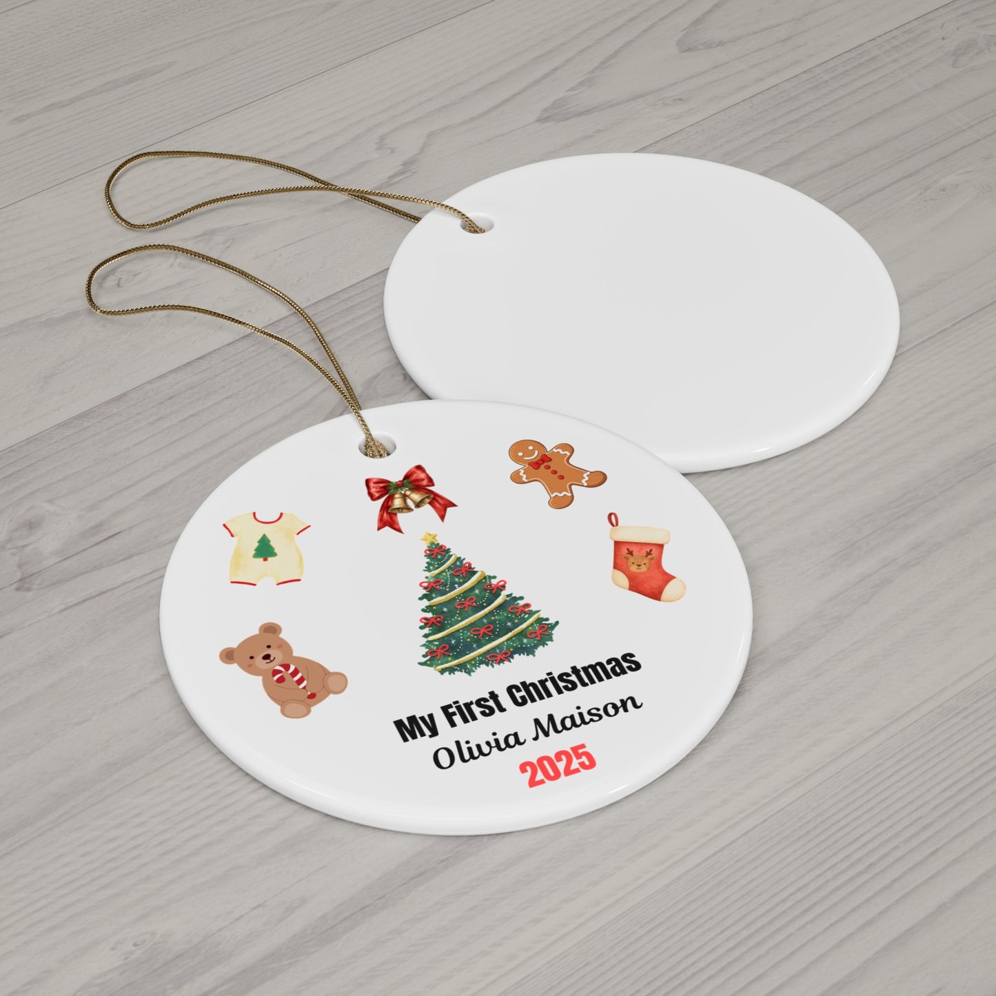Personalized Christmas Ornament | Custom First Christmas Ornament | Personalized Tree Ornament 005