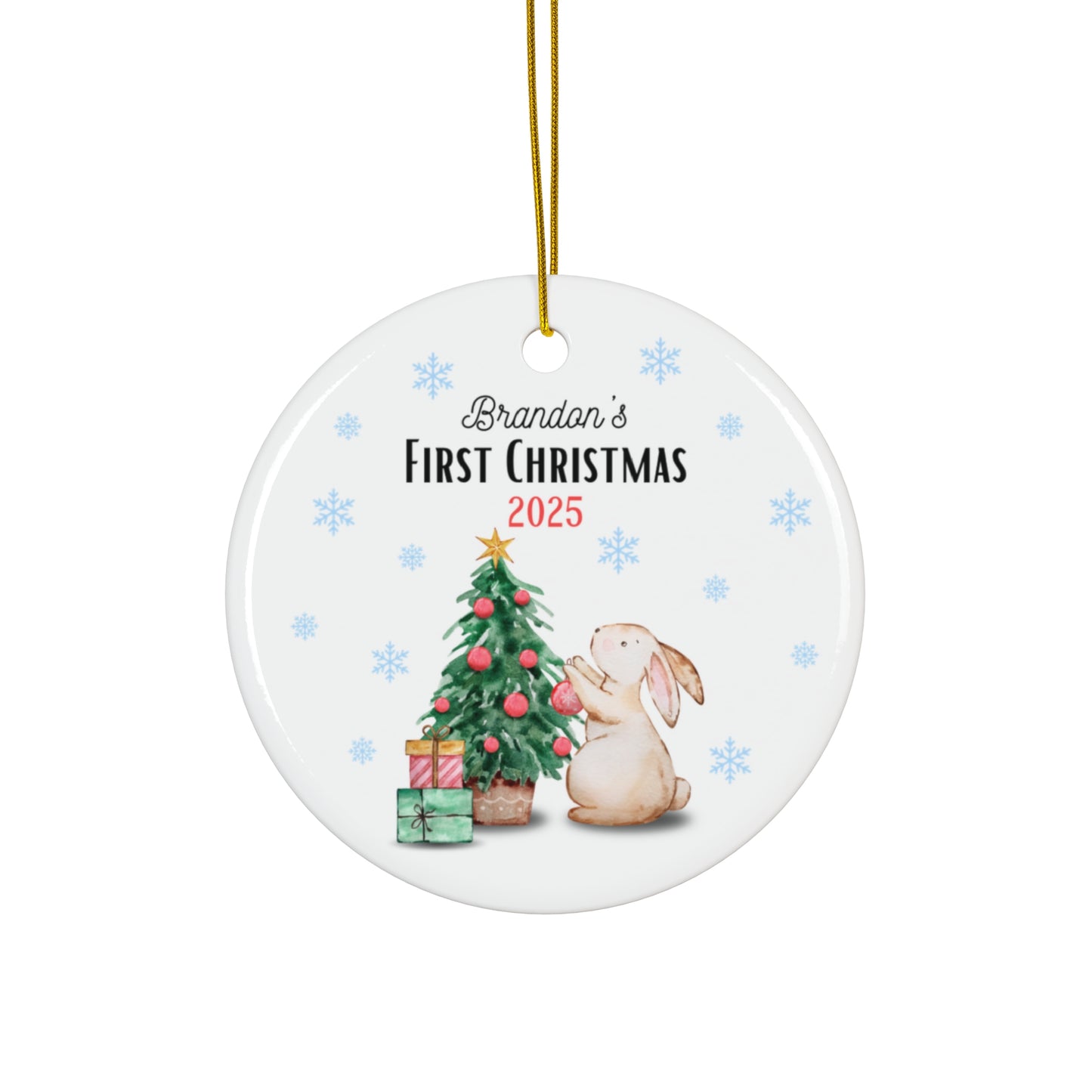 Personalized Christmas Ornament | Custom First Christmas Ornament | Personalized Tree Ornament 002