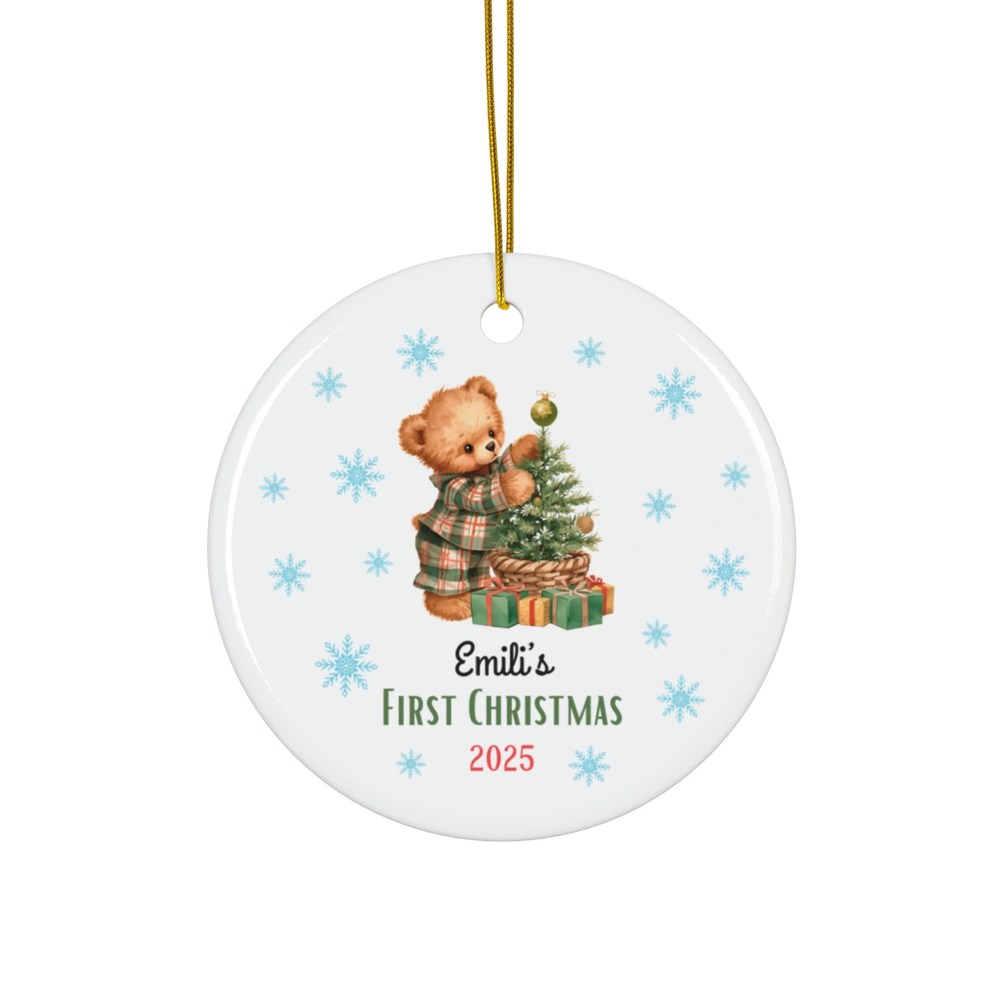 Personalized Christmas Ornament | Custom First Christmas Ornament | Personalized Tree Ornament 001