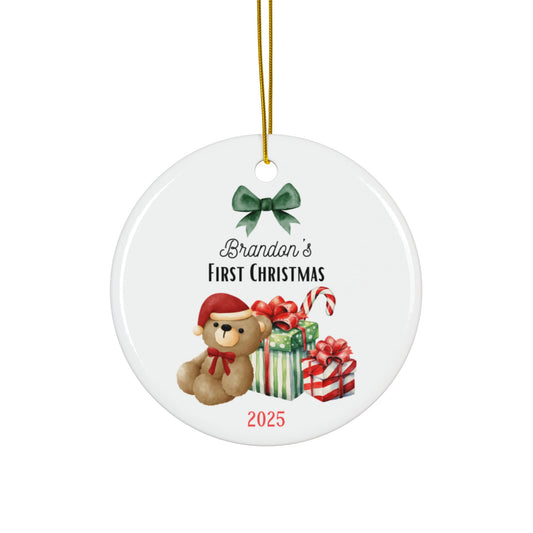 Personalized Christmas Ornament | Custom First Christmas Ornament | Personalized Tree Ornament 006