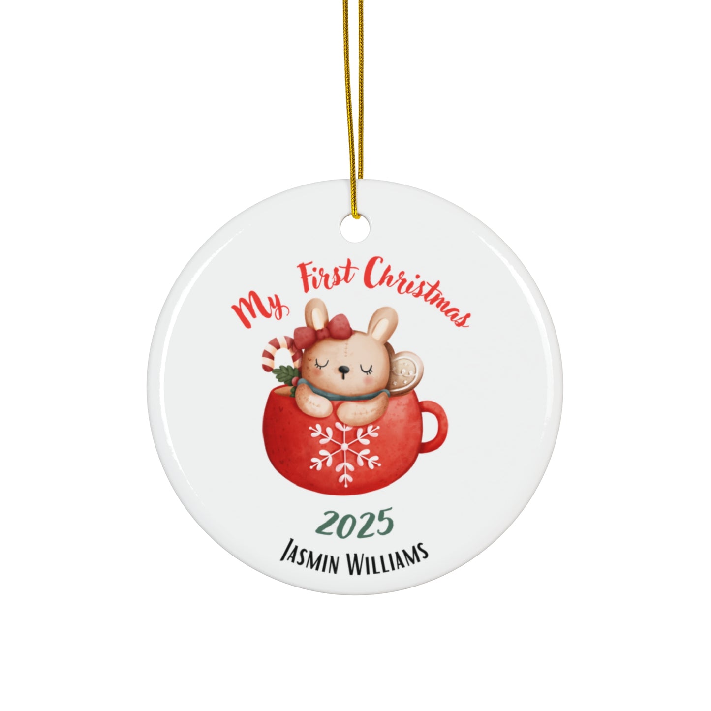 Personalized Christmas Ornament | Custom First Christmas Ornament | Personalized Tree Ornament 010