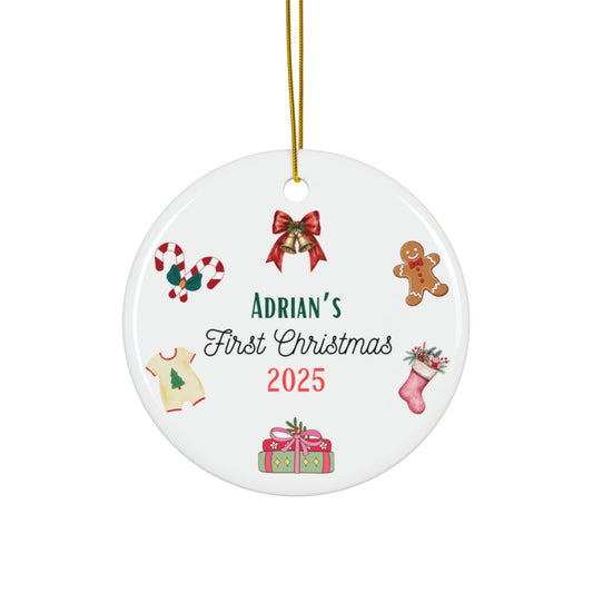 Personalized Christmas Ornament | Custom First Christmas Ornament | Personalized Tree Ornament 004
