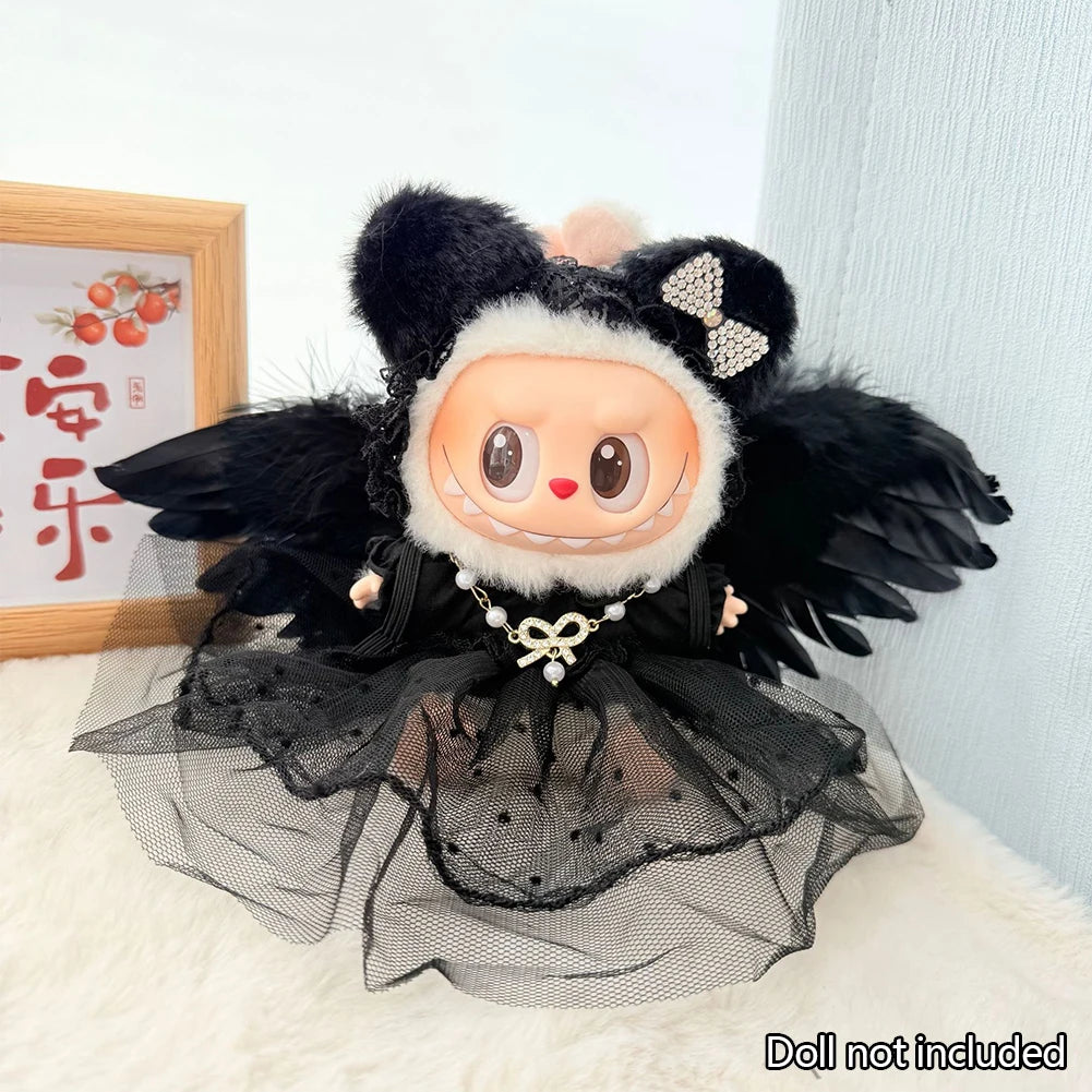 Labubu clothes | Devil outfit, angel costume, bat outfit | Sets and accessories for Halloween