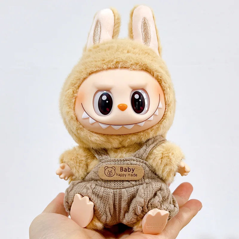 Mini Plush Labubu Clothes Outfit | Overalls Clothing Sets | Korea Kpop