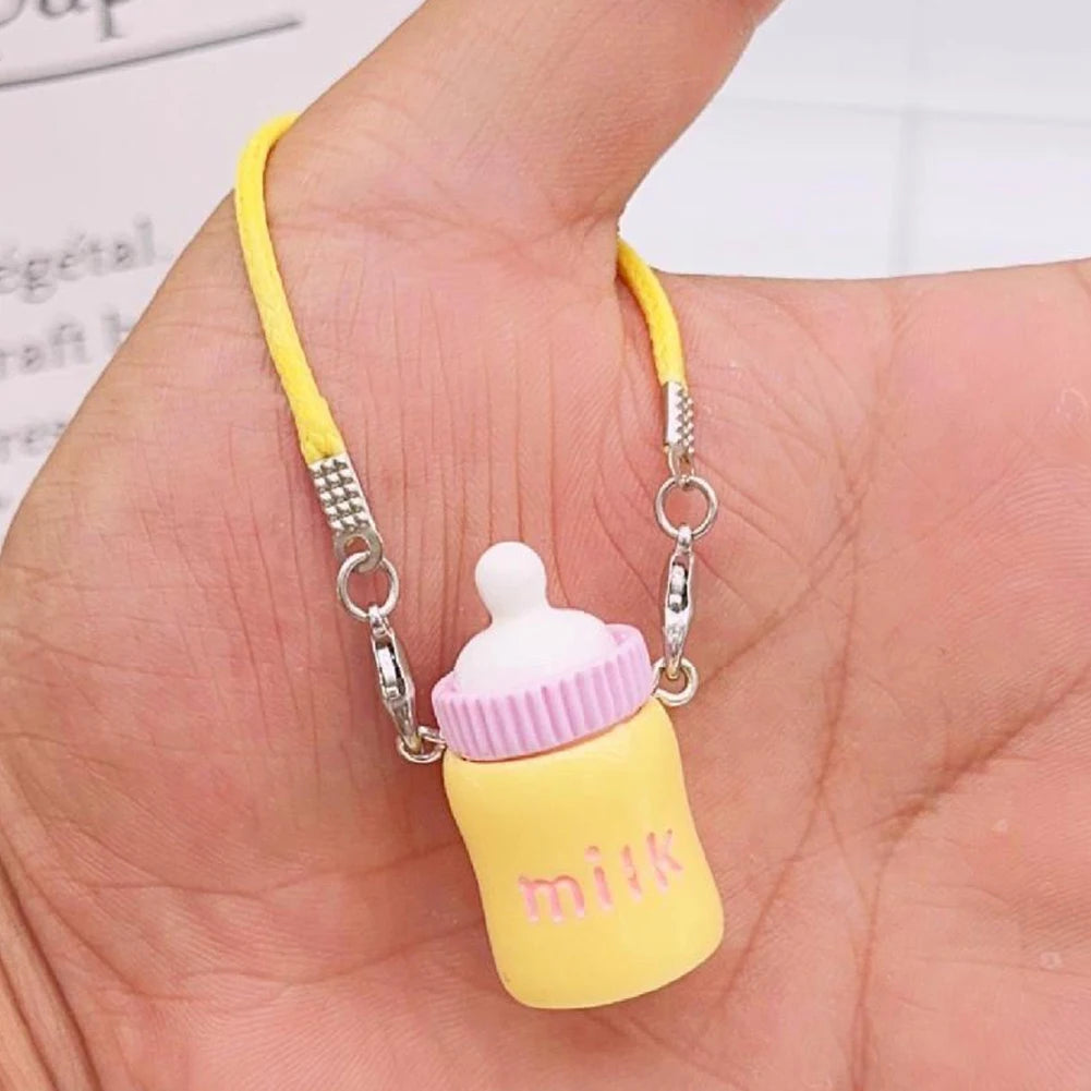 Labubu Accessories | Mini Mobile Phone Pendant | Labubu milk bottle, waterbottle