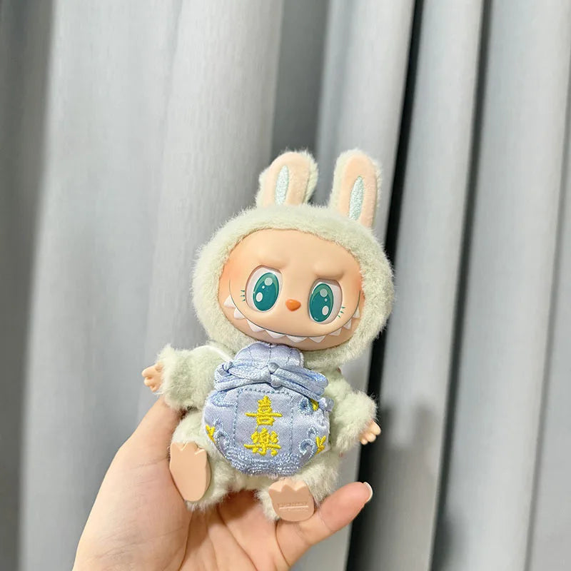 Labubu Outfit and Accessories | Pumpkin Set | Crocheted and knitted Labubu clothes