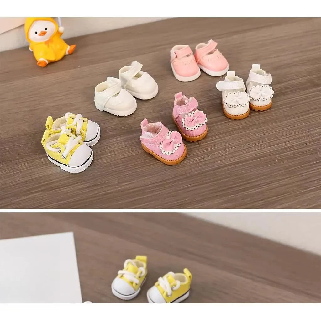 (Only shoes)For LABUBU 17cm Cotton Dolls Shoes Toys Casual Sports Shoes Dolls Accessories for labubu outfits