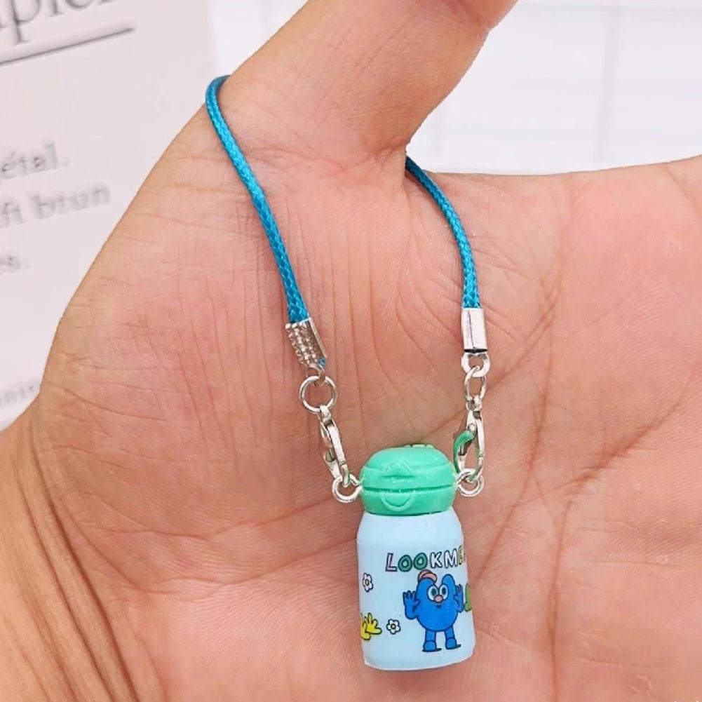 Labubu Accessories | Mini Mobile Phone Pendant | Labubu milk bottle, waterbottle