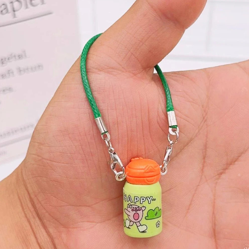 Labubu Accessories | Mini Mobile Phone Pendant | Labubu milk bottle, waterbottle