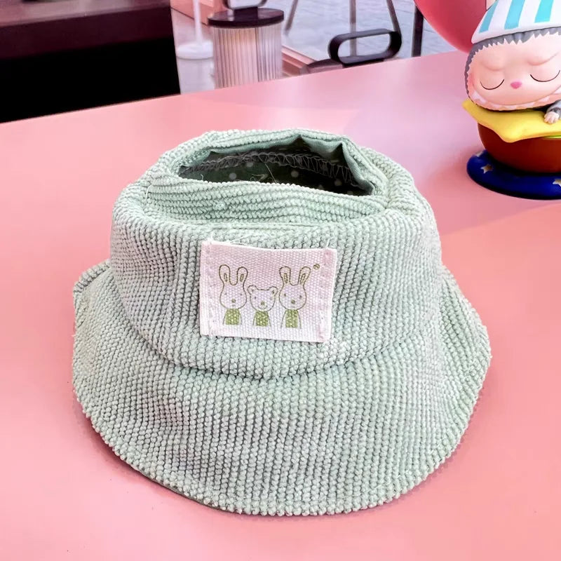 For 10.5/17cm Labubu Doll Outfit Wrinkled Skirt Flower Hairpin Set Fisherman Hat Labubu Clothes Labubu 4.0 pin for love ropa