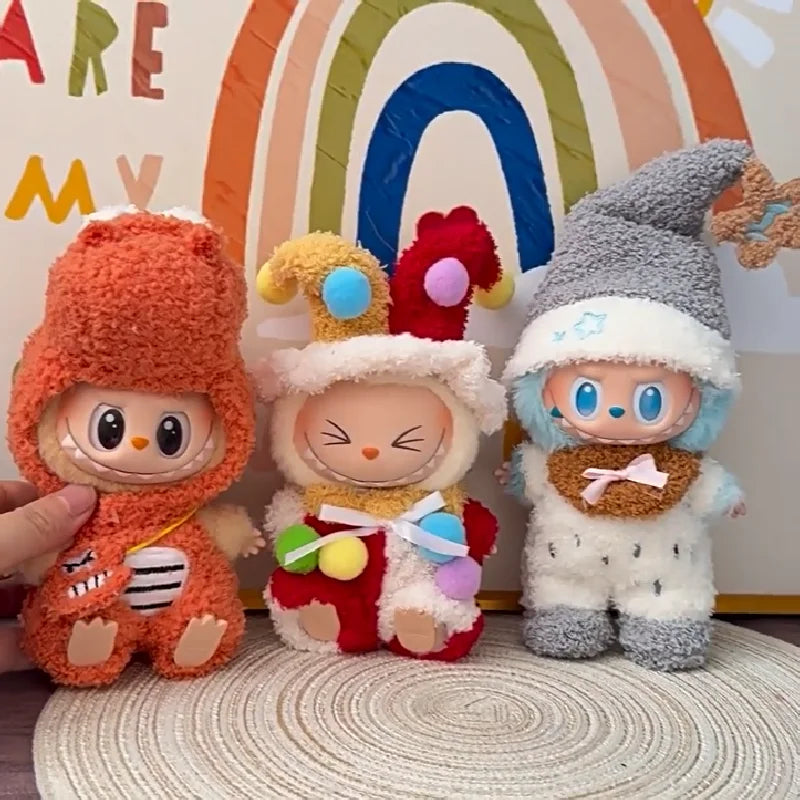 Labubu Clothes Plush | 15-17 cm Dolls Animals Costumes | Cute Labubu outfit