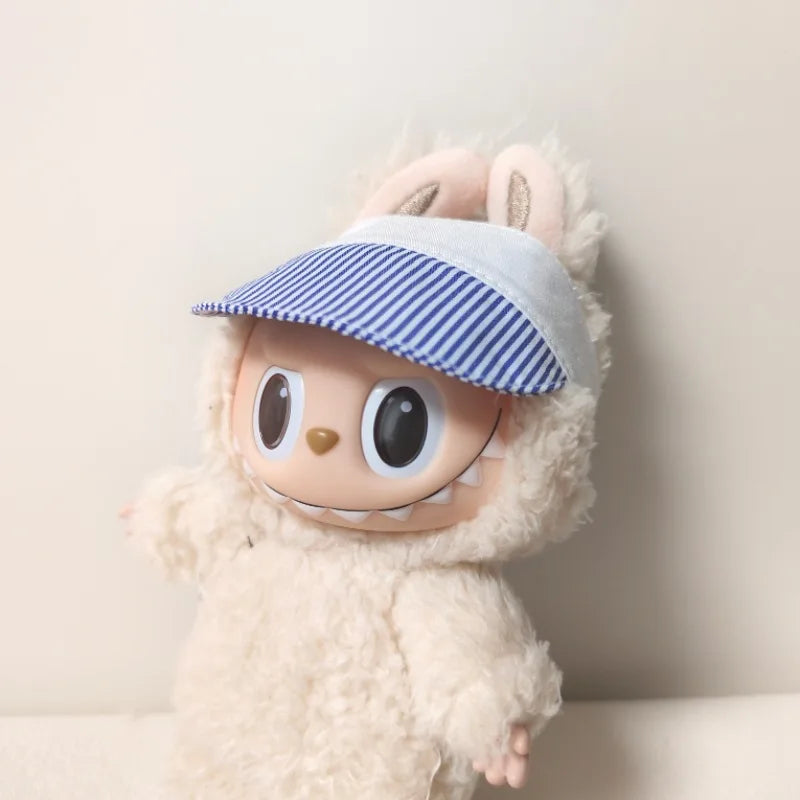 17cm Mini Plush Doll'S Clothes Outfit Accessories For Korea Kpop Exo Labubu Idol overalls pants set Macaron doll Clothing Gift