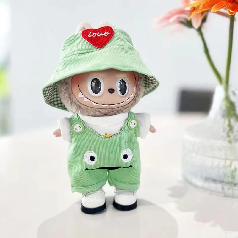 Labubu Outfit | Overall, hat, shoes | Labubu Cute Clothes