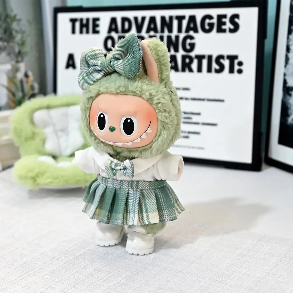 Labubu clothing | Elegant set of skirt and shirt |  Labubu outfit