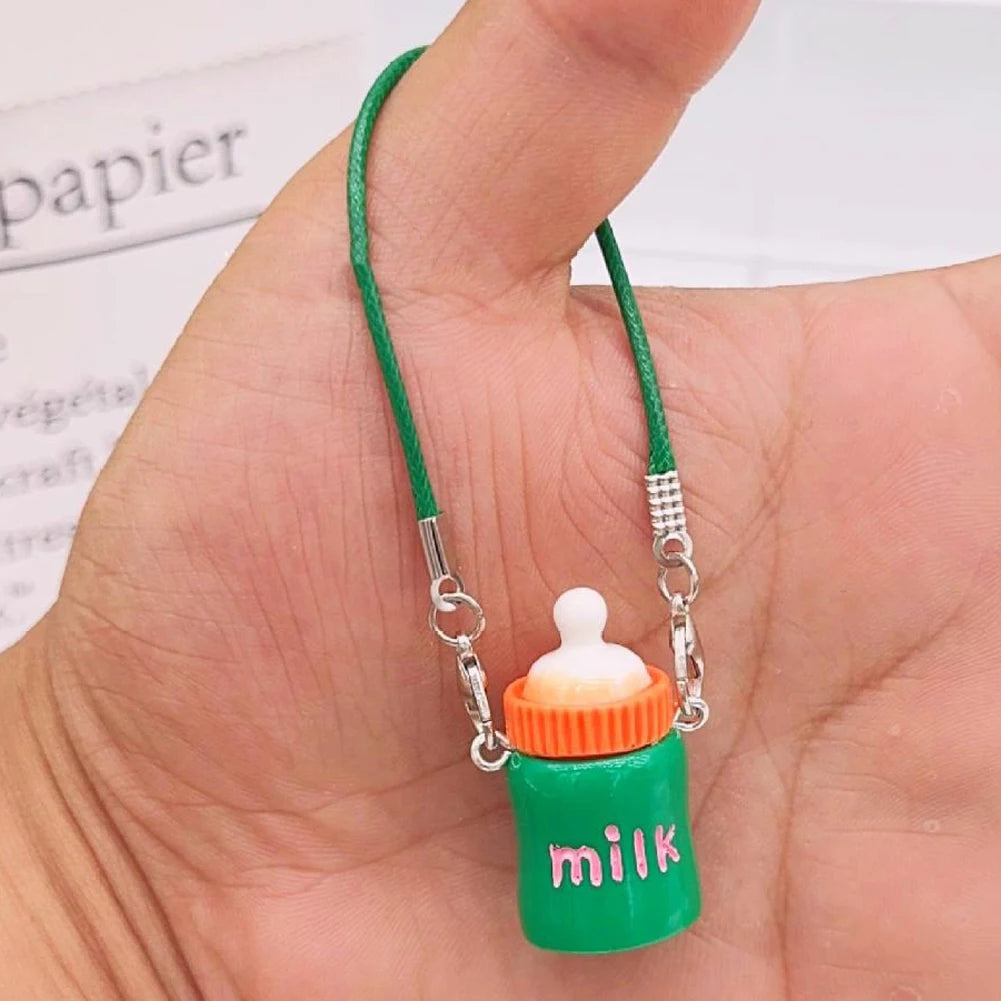 Labubu Accessories | Mini Mobile Phone Pendant | Labubu milk bottle, waterbottle