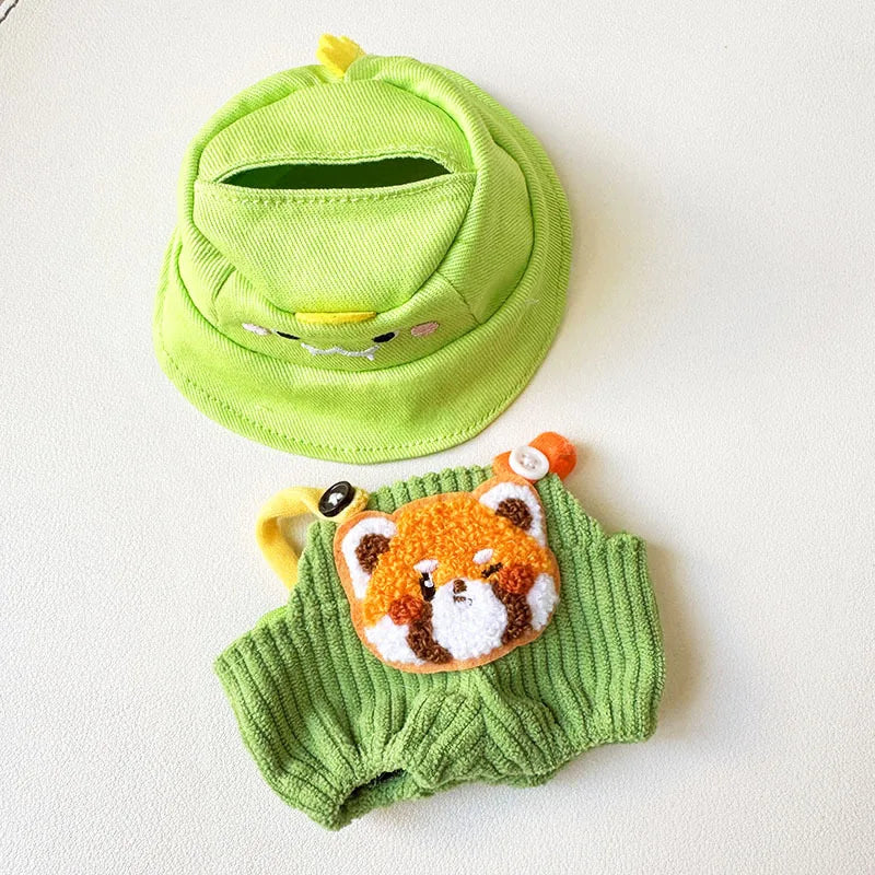 Mini Plush Labubu Clothes Outfit | Overalls Clothing Sets | Korea Kpop