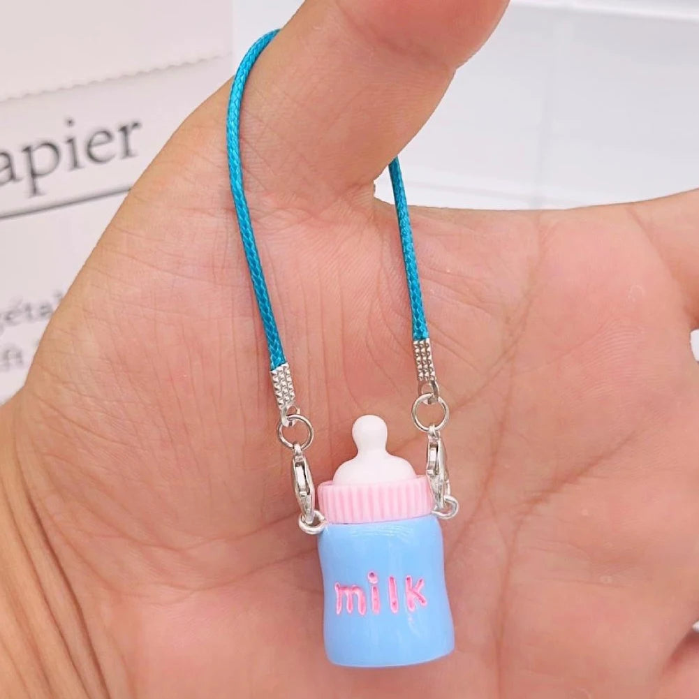 Labubu Accessories | Mini Mobile Phone Pendant | Labubu milk bottle, waterbottle