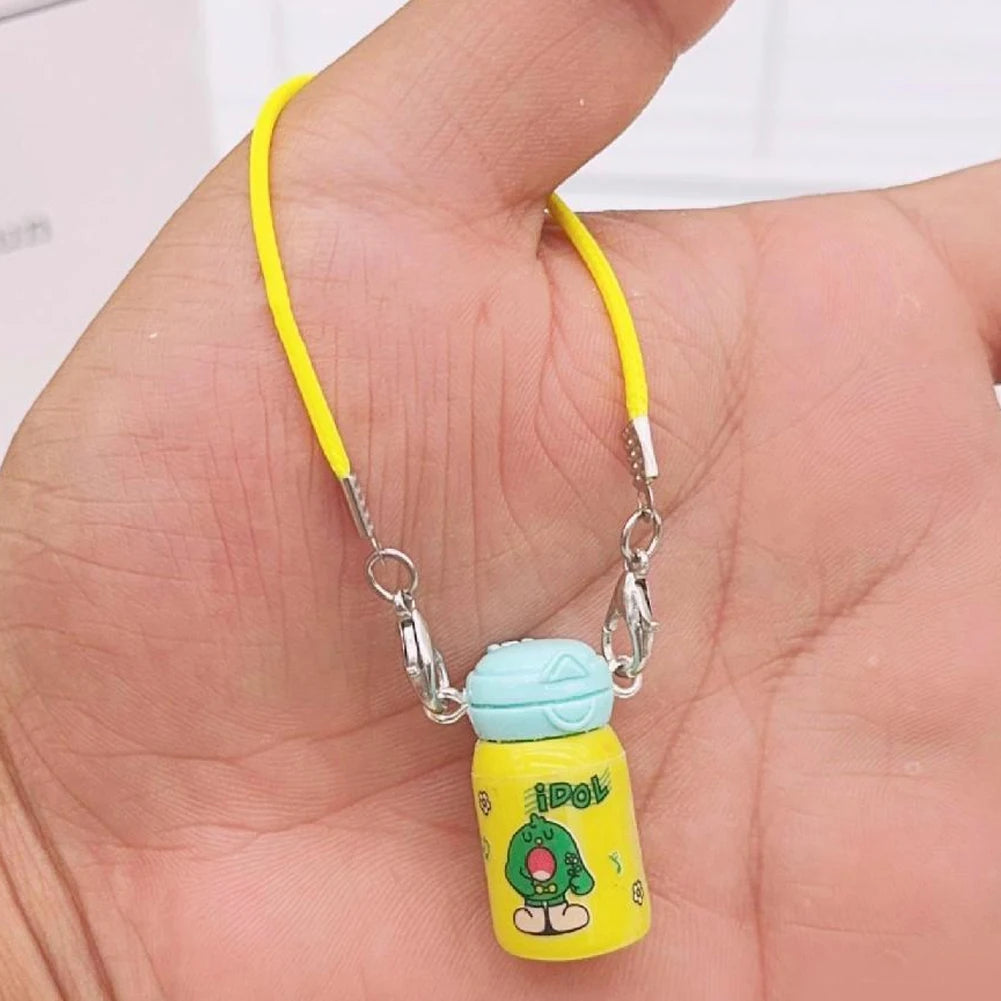 Labubu Accessories | Mini Mobile Phone Pendant | Labubu milk bottle, waterbottle