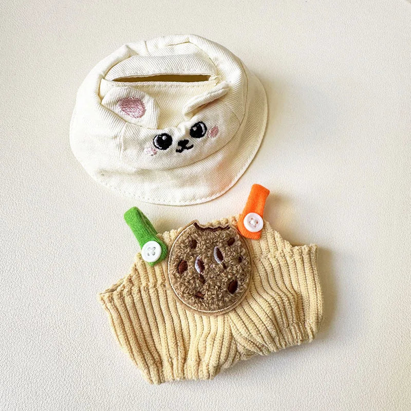 Mini Plush Labubu Clothes Outfit | Overalls Clothing Sets | Korea Kpop