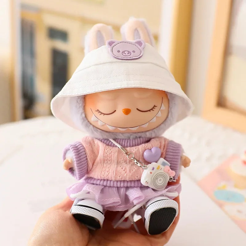 Trendy Labubu Clothes | Cute Labubu Outfit, Shirt & Accessories | 17cm Doll Clothes
