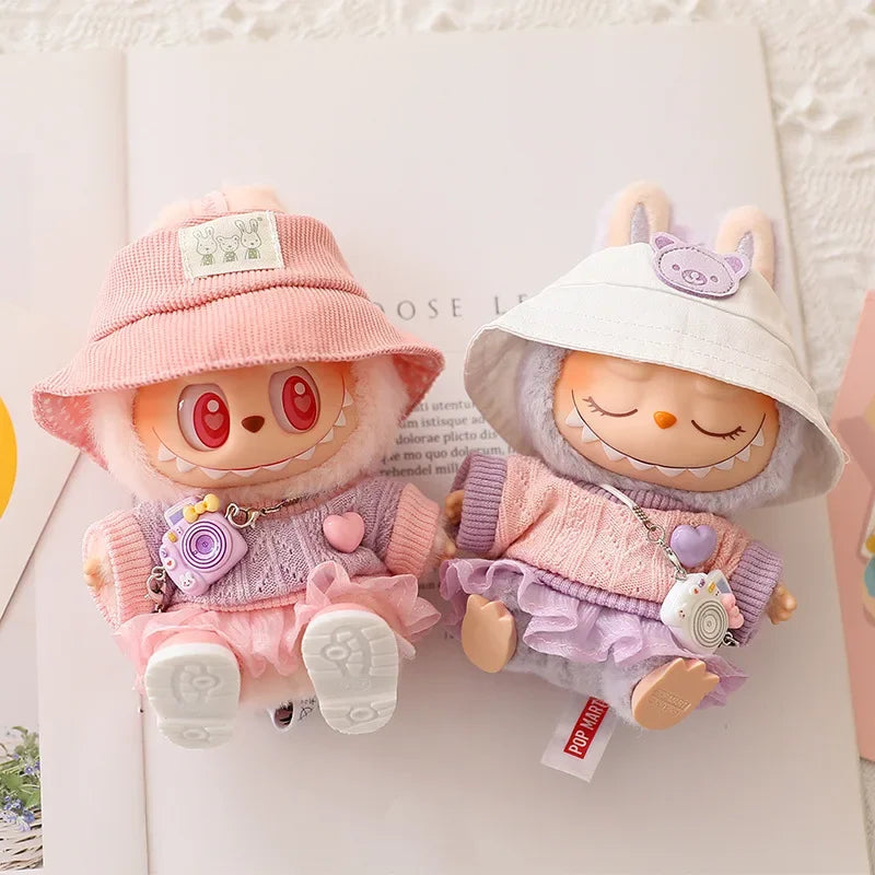 Trendy Labubu Clothes | Cute Labubu Outfit, Shirt & Accessories | 17cm Doll Clothes