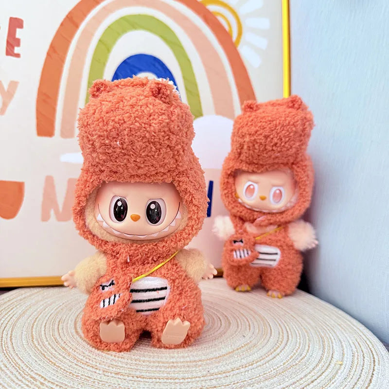 Labubu Clothes Plush | 15-17 cm Dolls Animals Costumes | Cute Labubu outfit