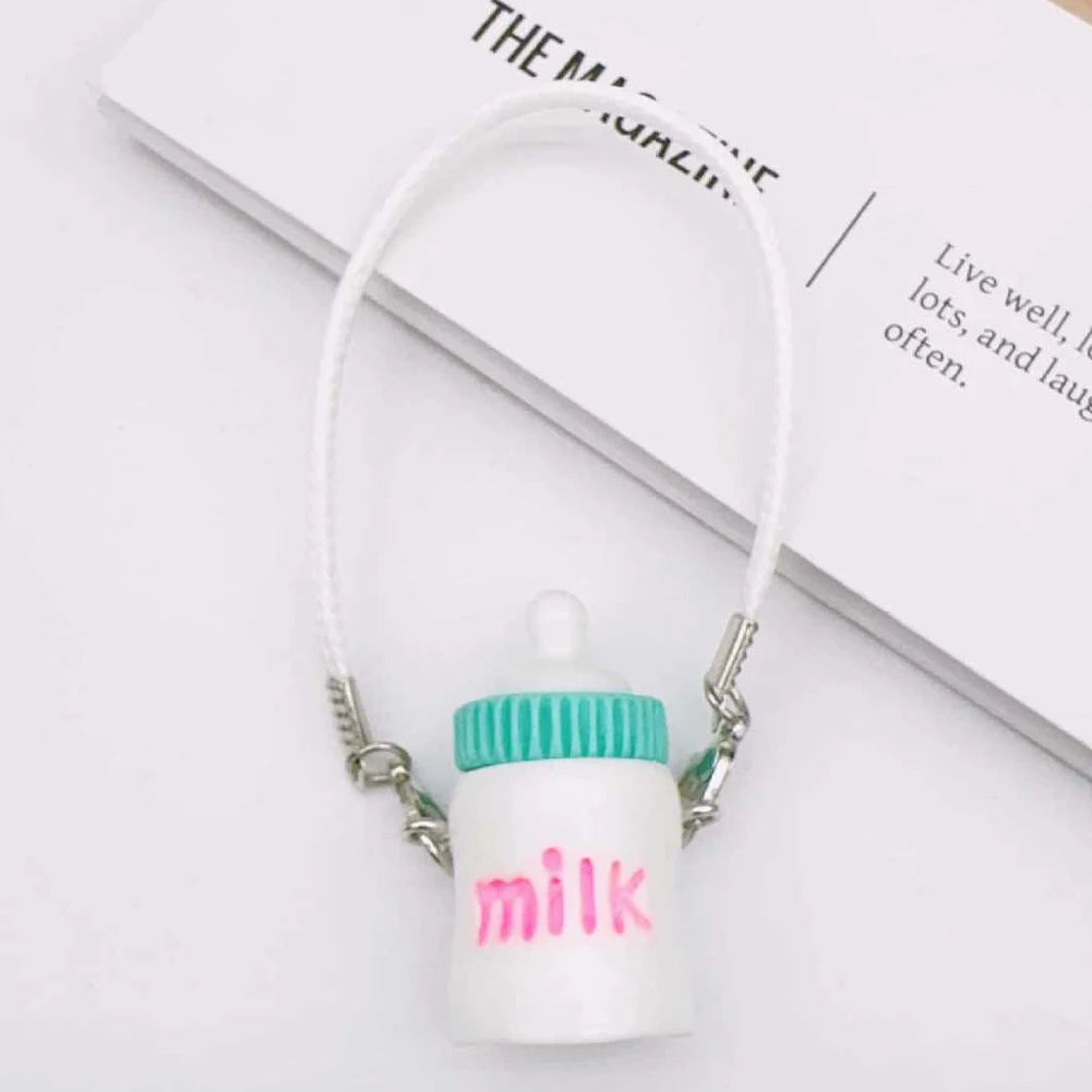 Labubu Accessories | Mini Mobile Phone Pendant | Labubu milk bottle, waterbottle