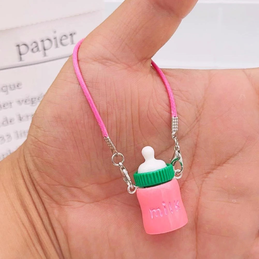 Labubu Accessories | Mini Mobile Phone Pendant | Labubu milk bottle, waterbottle