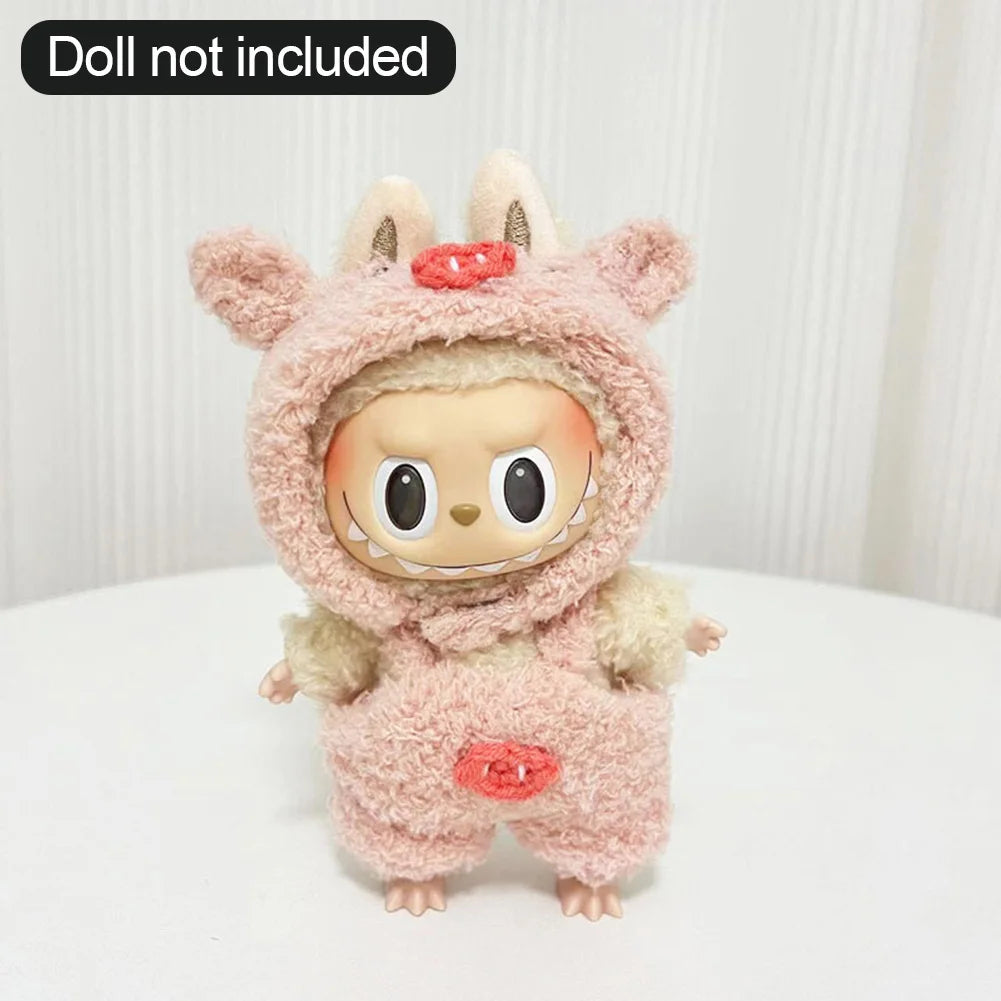 Labubu Clothes Plush | 15-17 cm Dolls Animals Costumes | Cute Labubu outfit