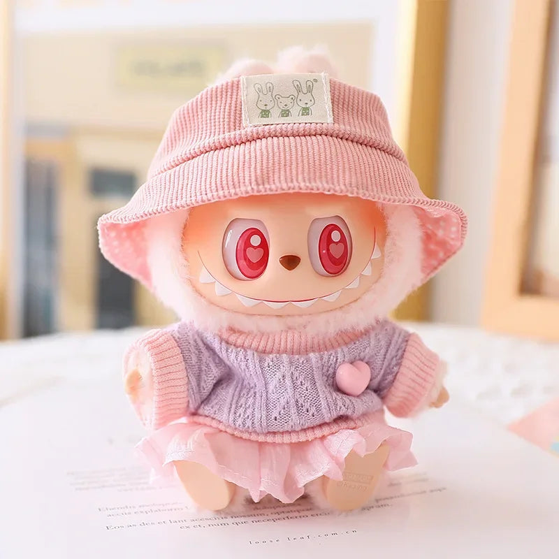 Trendy Labubu Clothes | Cute Labubu Outfit, Shirt & Accessories | 17cm Doll Clothes