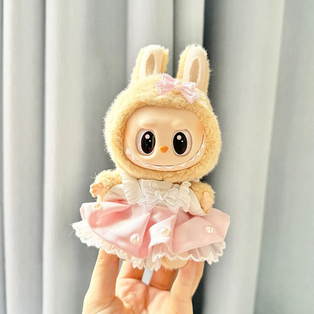 Mini Plush Labubu Clothes Outfit | Overalls Clothing Sets | Korea Kpop