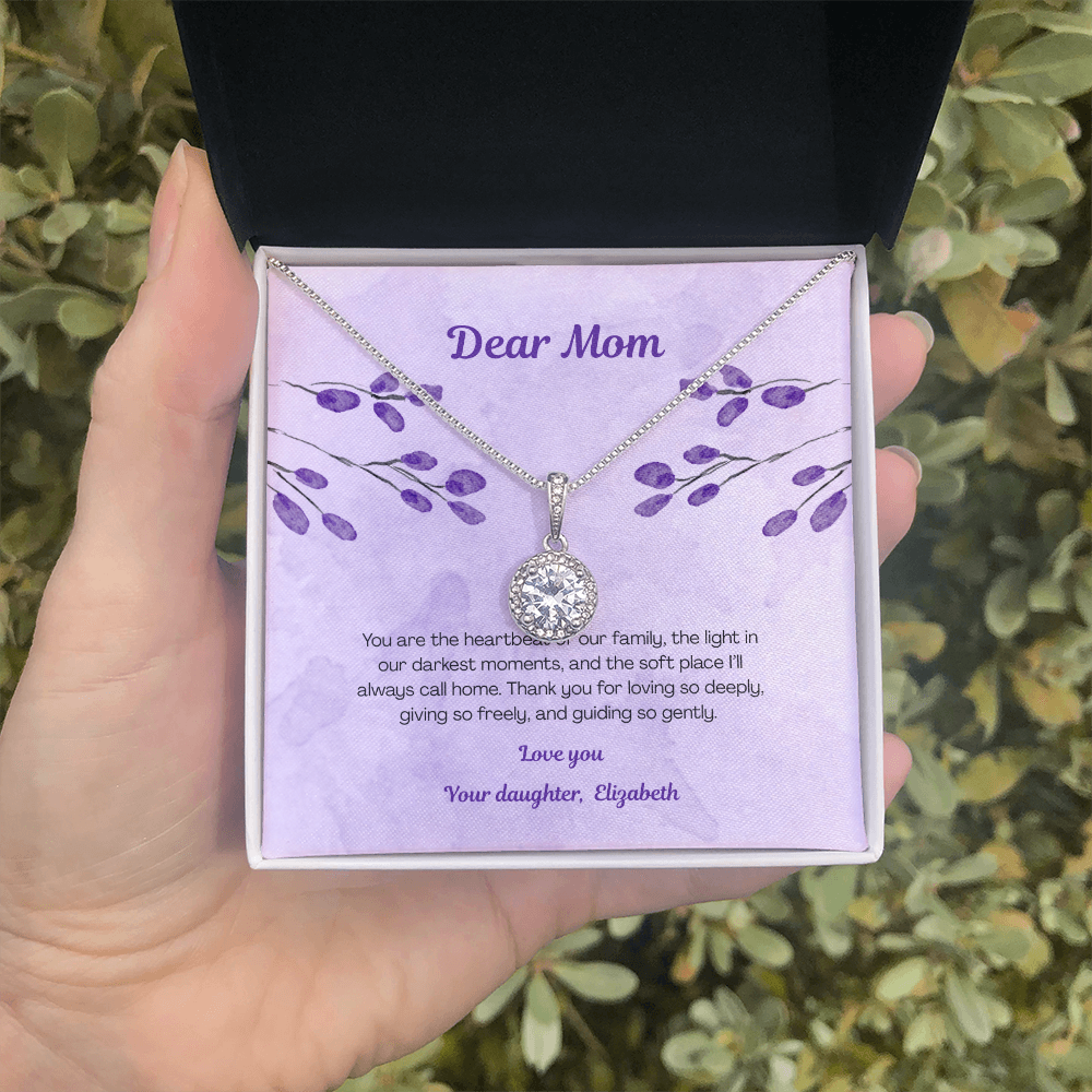 Beautiful pendant necklace in a gift box - meaningful gift for mom - EHNM01