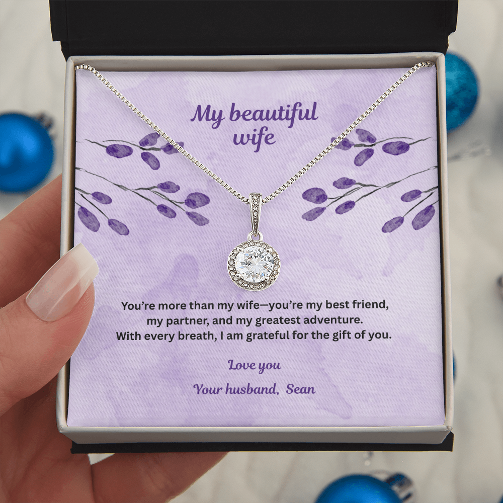 Beautiful pendant necklace in a gift box  - perfect gift for wife - EHNW01