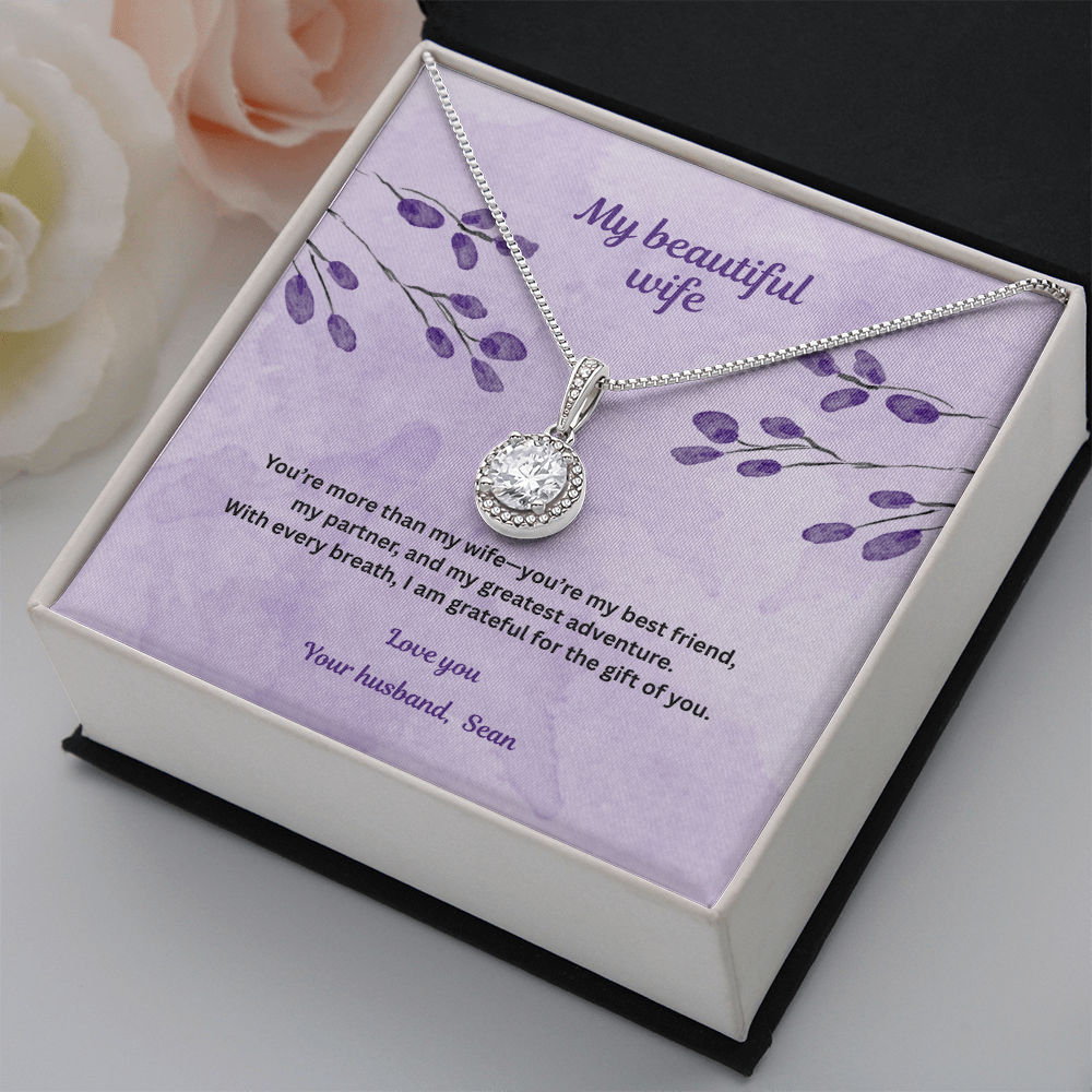 Beautiful pendant necklace in a gift box  - perfect gift for wife - EHNW01