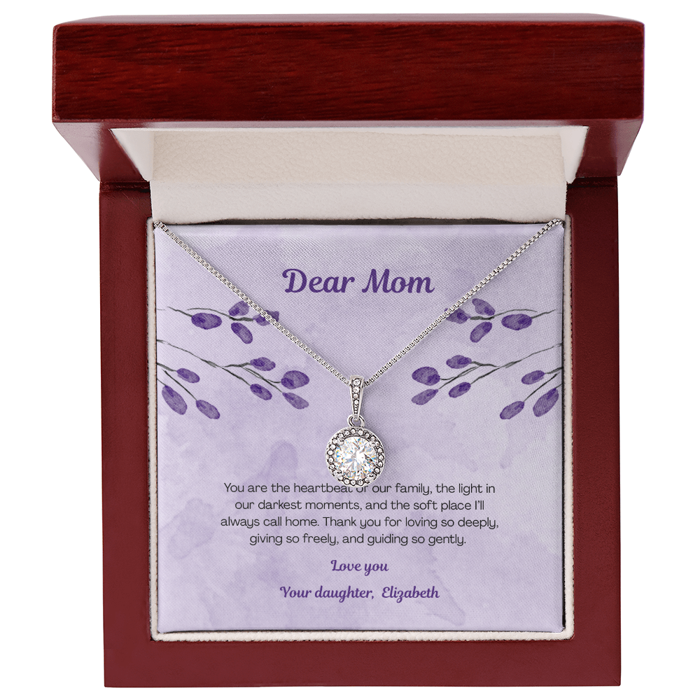 Beautiful pendant necklace in a gift box - meaningful gift for mom - EHNM01