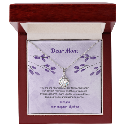 Beautiful pendant necklace in a gift box - meaningful gift for mom - EHNM01
